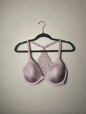 Maidenform 36D Light Pink Lace Racerback T-Shirt Bra